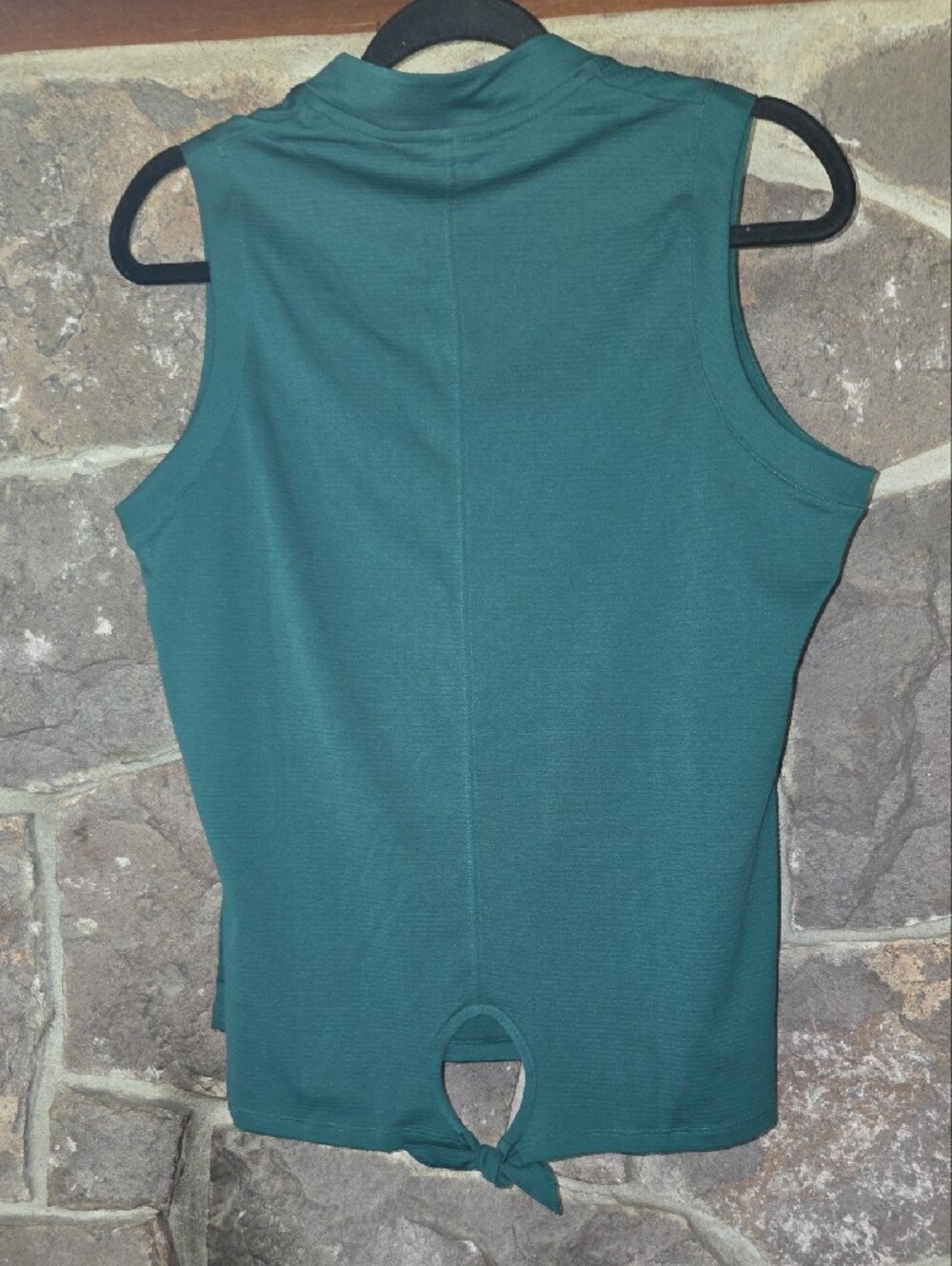 adidas Women’s Sleeveless Polo Tank - Teal Green - Picture 3 of 4